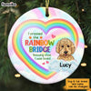 Personalized Rainbow Bridge Dog Cat Memo Circle Ornament AG204 23O28 1