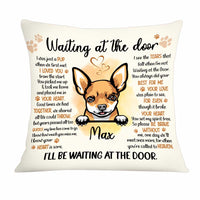 Personalized Waiting  At The Door Dog Memo Pillow AG201 58O34 thumb 1