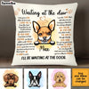 Personalized Waiting  At The Door Dog Memo Pillow AG201 58O34 1