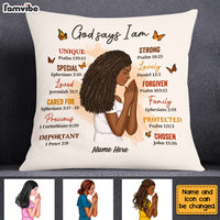 Personalized God Says I Am Pillow AG222 30O31 thumb 1