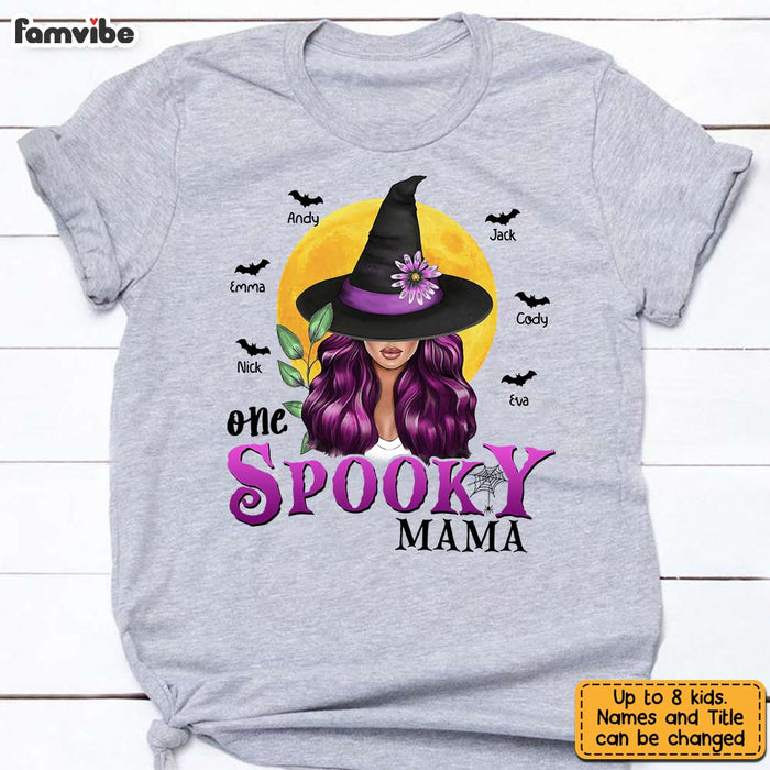 Personalized Halloween Mom T Shirt AG202 85O31 1