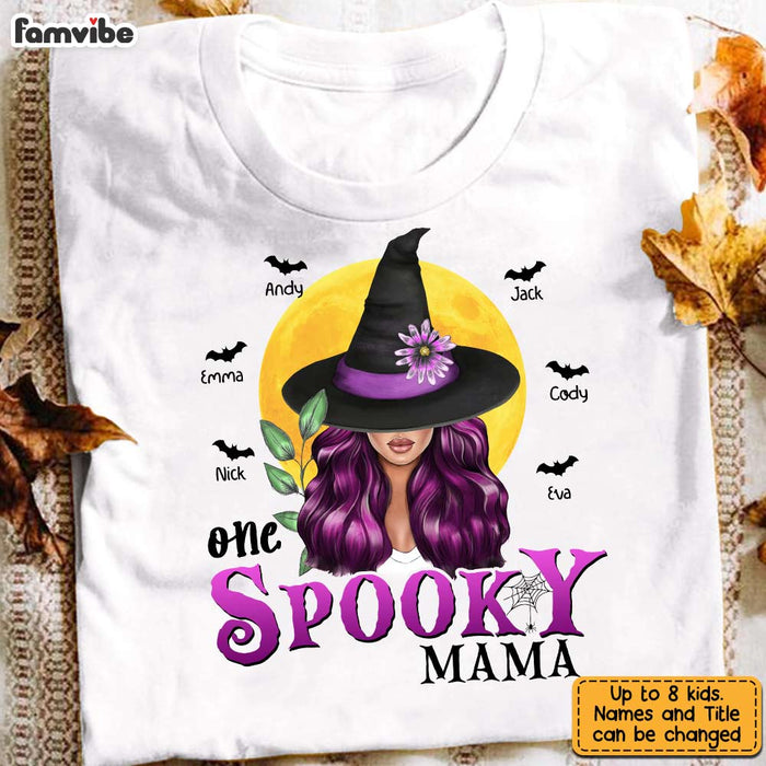 Personalized Halloween Mom T Shirt AG202 85O31 1