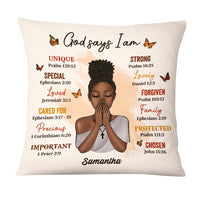 Personalized God Says I Am Pillow AG212 30O47 thumb 1