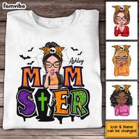 Personalized Mom Halloween Momster T Shirt AG201 30O53 thumb 1
