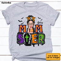 Personalized Mom Halloween Momster T Shirt AG201 30O53 thumb 1