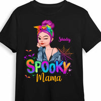 Personalized Halloween Mom Spooky Mama T Shirt AG205 23O34 thumb 1