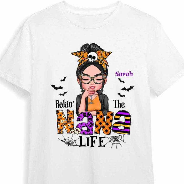 Personalized Halloween Rockin' Grandma Life T Shirt AG202 30O47 1