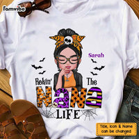 Personalized Halloween Rockin' Grandma Life T Shirt AG202 30O47 thumb 1