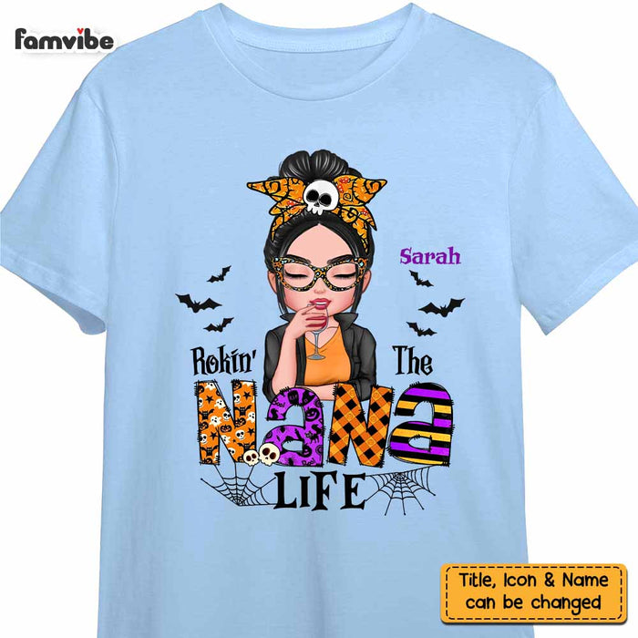 Personalized Halloween Rockin' Grandma Life T Shirt AG202 30O47 1