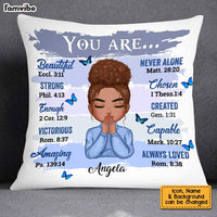 Personalized You Are Beautiful Daughter Praying Girl Pillow AG203 58O34 thumb 1