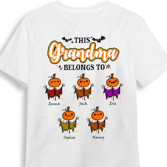 Personalized Fall Halloween Grandma Pumpkin Belongs To T Shirt AG202 23O53 1