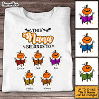 Personalized Fall Halloween Grandma Pumpkin Belongs To T Shirt AG202 23O53 thumb 1