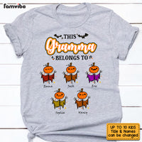 Personalized Fall Halloween Grandma Pumpkin Belongs To T Shirt AG202 23O53 thumb 1