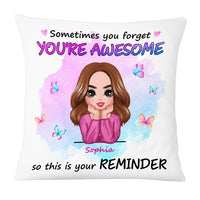 Personalized Motivational Quote You're Awesome Daughter Mom Pillow AG204 58O53 thumb 1