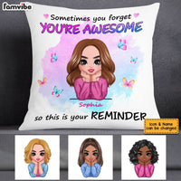 Personalized Motivational Quote You're Awesome Daughter Mom Pillow AG204 58O53 thumb 1