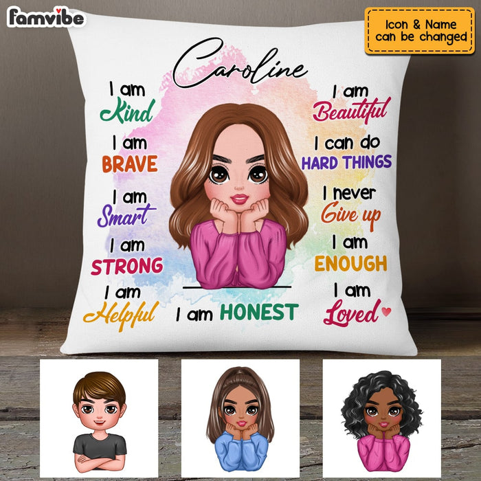 Personalized I Am Kind I Am Smart Kids Affirmations Pillow AG213 58O53 1