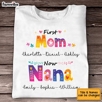 Personalized First Mom Second Grandma T Shirt AG214 58O53 thumb 1