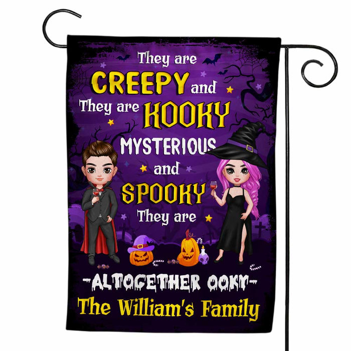 Personalized Halloween Family Creepy Spooky Flag AG215 58O47 1
