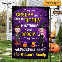 Personalized Halloween Family Creepy Spooky Flag AG215 58O47 thumb 1
