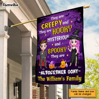 Personalized Halloween Family Creepy Spooky Flag AG215 58O47 thumb 1