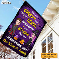 Personalized Halloween Family Creepy Spooky Flag AG215 58O47 thumb 1