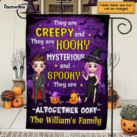 Personalized Halloween Family Creepy Spooky Flag AG215 58O47 thumb 1