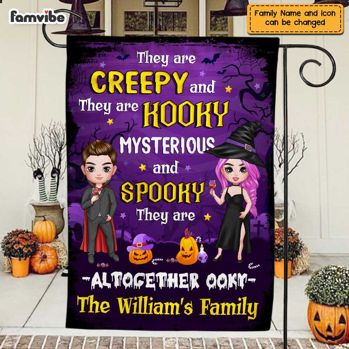Personalized Halloween Family Creepy Spooky Flag AG215 58O47 1