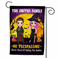Personalized Halloween No Trespassing Flag AG221 30O47 thumb 1