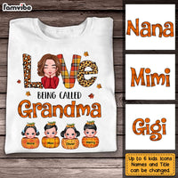 Personalized Fall Love Being Grandma T Shirt AG213 85O31 thumb 1