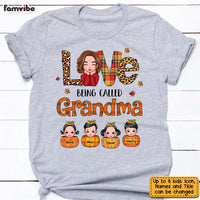 Personalized Fall Love Being Grandma T Shirt AG213 85O31 thumb 1