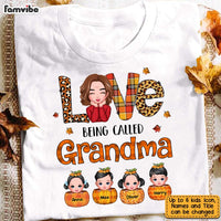 Personalized Fall Love Being Grandma T Shirt AG213 85O31 thumb 1