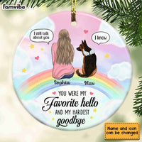 Personalized Dog Memo Circle Ornament AG215 30O28 thumb 1