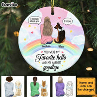 Personalized Dog Memo Circle Ornament AG215 30O28 thumb 1