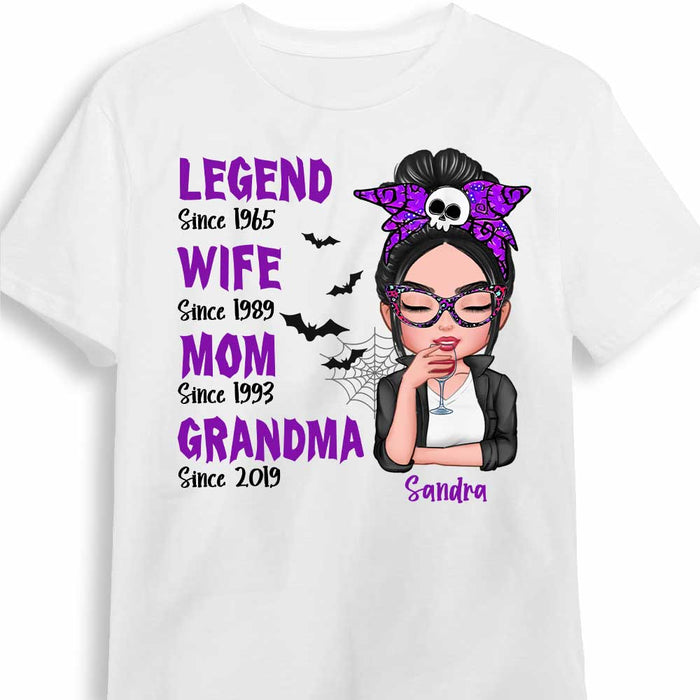Personalized Halloween Legend Grandma T Shirt AG303 32O34 1