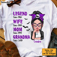 Personalized Halloween Legend Grandma T Shirt AG303 32O34 thumb 1
