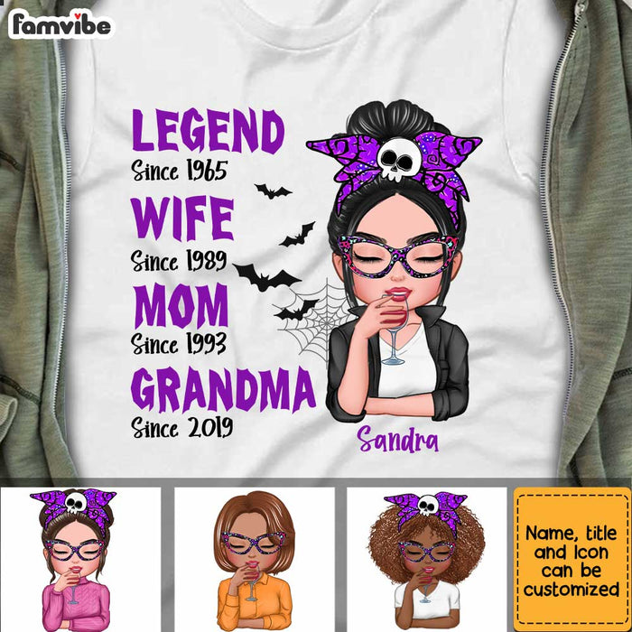 Personalized Halloween Legend Grandma T Shirt AG303 32O34 1