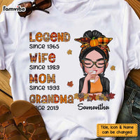 Personalized Fall Legend Grandma T Shirt AG231 32O47 thumb 1