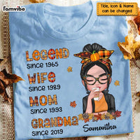 Personalized Fall Legend Grandma T Shirt AG231 32O47 thumb 1