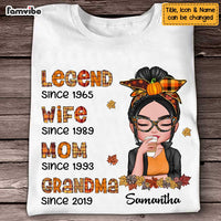 Personalized Fall Legend Grandma T Shirt AG231 32O47 thumb 1