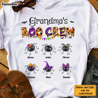 Personalized Grandma's Boo Crew Cute Spiders Halloween T Shirt AG256 32O28 thumb 1