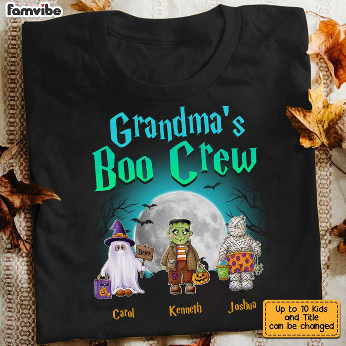 Personalized Grandma's Boo Crew Halloween T Shirt AG265 32O34 1