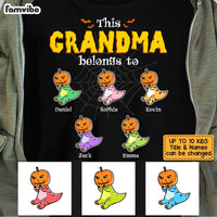 Personalized Halloween Grandma Dinosaur Belongs To T Shirt AG221 23O53 thumb 1