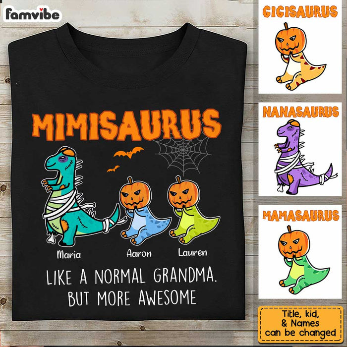 Personalized Halloween Grandmasaurus Dinosaur T Shirt AG225 23O34 1