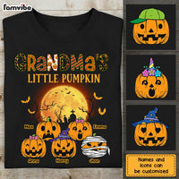 Personalized Grandma's Little Pumpkin Halloween T Shirt AG225 58O28 thumb 1