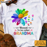 Personalized Blessed To Be Called Grandma T Shirt AG227 58O28 thumb 1