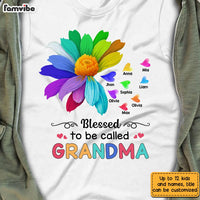 Personalized Blessed To Be Called Grandma T Shirt AG227 58O28 thumb 1