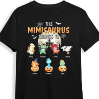 Personalized Halloween Grandma This Mimisaurus Belongs To T Shirt AG263 30O31 thumb 1