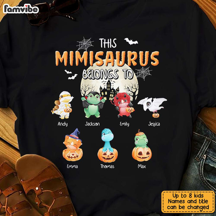 Personalized Halloween Grandma This Mimisaurus Belongs To T Shirt AG263 30O31 1