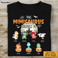 Personalized Halloween Grandma This Mimisaurus Belongs To T Shirt AG263 30O31 thumb 1