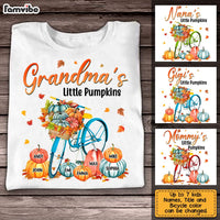Personalized Grandma's Little Pumpkin Bicycle T Shirt AG233 58O31 thumb 1